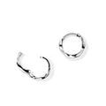 S999 Sterling Silver Mobius Earrings Earrings Women's Sterling Silver Simple and Small Fried Dough Twist Earrings Wholesale Gift