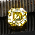 Pass Diamond Tester Vvs Iced Color High Quality Asscher Cut Heat Treated Certificate 2 Carat Lemon Yellow 4.5-11mm Loose