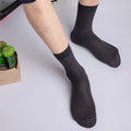 Good Quality Cheap Price Men's Casual Breathable Deodorant Dress Socks Customized Mercerized Anti-odor Ice Silk Business Socks
