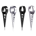 Punk Style Non Tarnish Stainless Steel Triangle Pendant Mens Rock Hip Hop No Piercing Ear Cuff Clip Earrings for Male