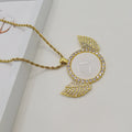 Mother Day Gifts 2023 Angel Wing Fashion Circles Oval Cameo Cabochon Crystal Pendant Base for Photo Jewelry