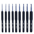 Wholesale Navy Blue Soft Handle Crochet Hook Knitting Needles Crochet Needles for Knitting Weaving Craft DIY Knitting Tools