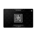 Stainless Steel Black Nfc Card Metal Unique QR Code Printing Carte En Metal Nfc Card