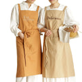New Summer Waterproof Apron Fashion Kitchen 100% Cotton Oil Proof Apron for Men Woman