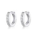 CZ Cubic Zirconia 925 Sterling Silver Earrings Jewelry Cartilage Small Huggie Hoop Earrings
