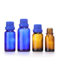5 ml 10 ml 15 ml 20 ml 30 ml 50 ml 100ml Euro Dropper Amber Blue Oil Glass Bottle With Tamper Evident Cap and Orifice Reducer