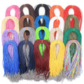 1.5mm Black Brown Colorful Leather Cord Adjustable Braided 45cm Rope for DIY Necklace Bracelet Jewelry Making Findings