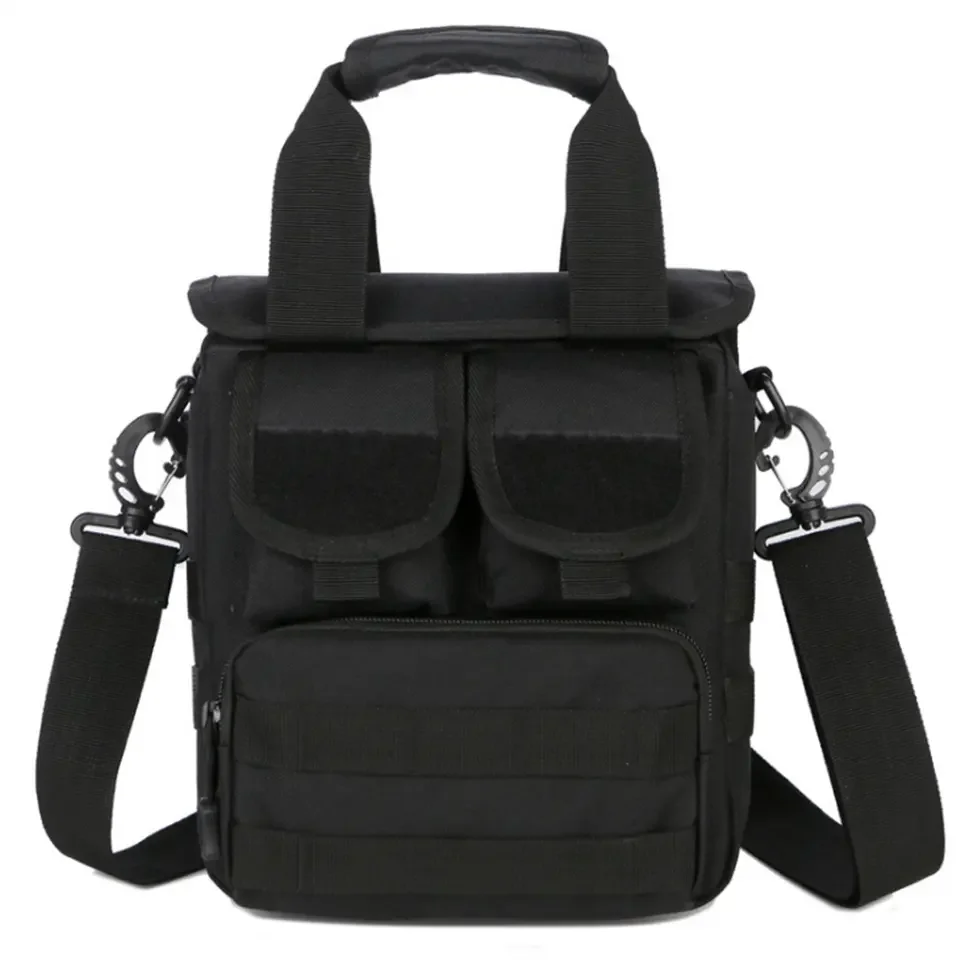Men's Tactical Nylon Molle Shoulder Messenger Bag Camouflage Handbag for Laptop for Hunting Camping Hiking