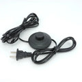 1.8m Power Cord Cable E27 Lamp Base Holder 220V EU Hanging Pendant LED Light Fixture Lamp Socket With Switch Foot Pedal Switch