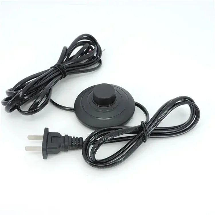 1.8m Power Cord Cable E27 Lamp Base Holder 220V EU Hanging Pendant LED Light Fixture Lamp Socket With Switch Foot Pedal Switch