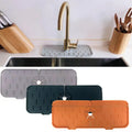 Drip Protector Splash Dish Drying Countertop Pad Kitchen Washable Catcher Mat Water Silicone Sink Faucet Splash Guard Absorbent