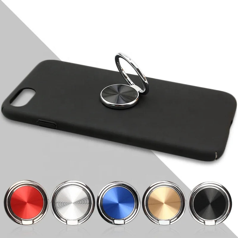 Factory Price Mobile Phone Finger Ring Holder Universal 360 Degree Rotating Phone Bracket Buckle Car Holder Metal Stand