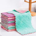 Thicken Restaurant Coral Velvet Oil-free Thick Cleaning Dish Cloth Bowl Washing Towel Kitchen Cleaning Cloth