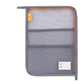 Deli BA149 Orange Subject Classification Bag Student Homework File Bag test Paper Storage Mesh Zip Bag 240pcs Per Carton Set