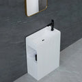 Factory Directly Sale Modern Style White Free Standing Bathroom Basins