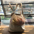 Custom Cotton Mesh Tote Shopping Bag Supermarket Food Fruit Egg Packaging Tote Bag MegaBDM