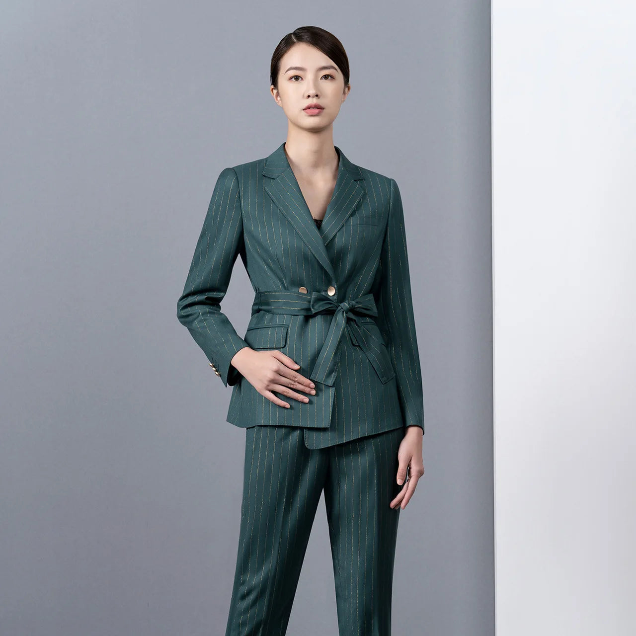 Women's Coat and Trousers Suit Office Breathable Women's Designer Professional Dress Business Work Clothes Two-piece Suit