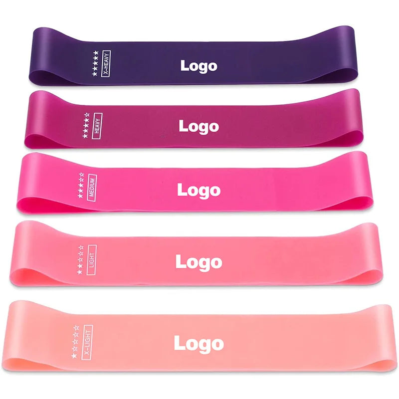 Custom Logo Yoga Fitness Booty Band Set Latex Gym Exercise Resistance Hip Band with Logo Workout Equipment
