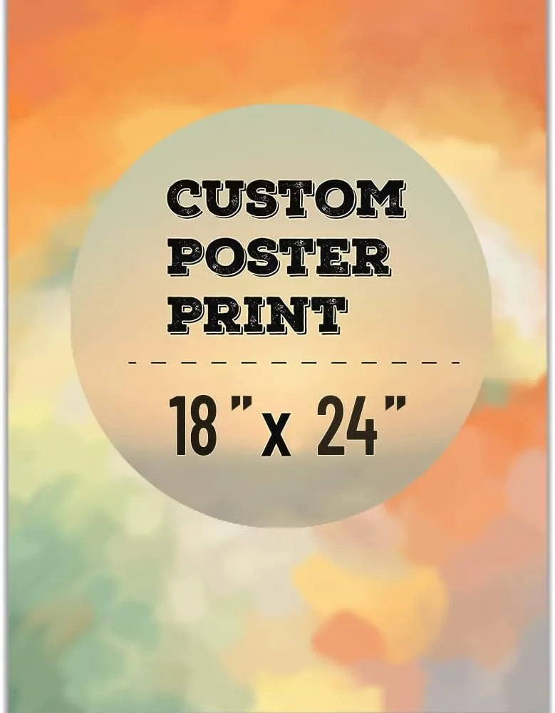 BIGIMAGE Durable Waterproof Personalized Photo Wall Art Customizable Self-Adhesive Poster Prints 260g Polyester Canvas Vertical MegaBDM