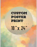 BIGIMAGE Durable Waterproof Personalized Photo Wall Art Customizable Self-Adhesive Poster Prints 260g Polyester Canvas Vertical