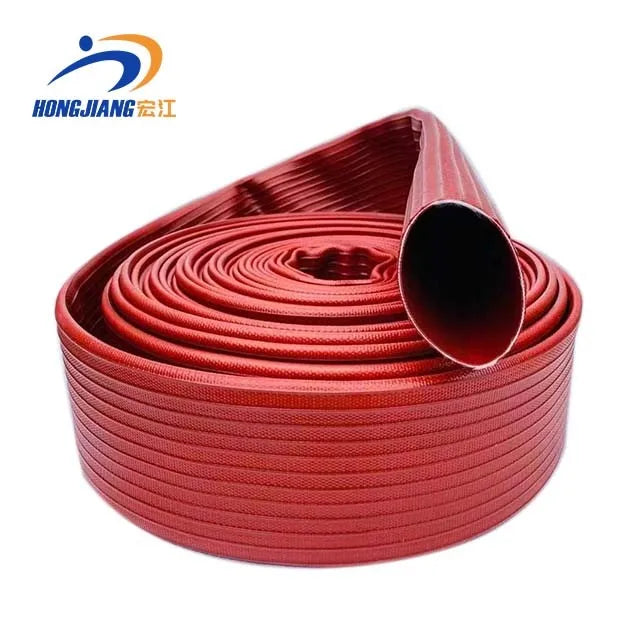 6-Inch High Pressure 420PSI NBR Layflat Fire Hose for Farm Irrigation l Flexible and Soft Round Head 60m Length