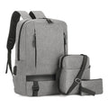 3pcs 1 Business Laptop Backpack Set for Women Men Teenagers Girls Boys School Bags USB Waterproof Polyester Nylon Lining