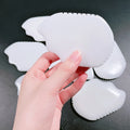 Huiying In Stock Good Quality Well Designed Custom Logo White Jade Spiky Shape Gem Gua Sha Face Massage Tool