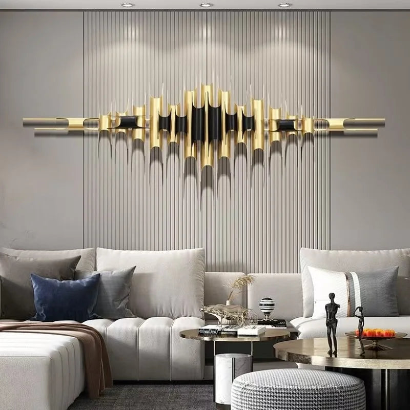 150*77*3.5cm Home Wall Art Home Decor Metal Decoration Indoor Wall Hanging Art Iron Decor for Living Room