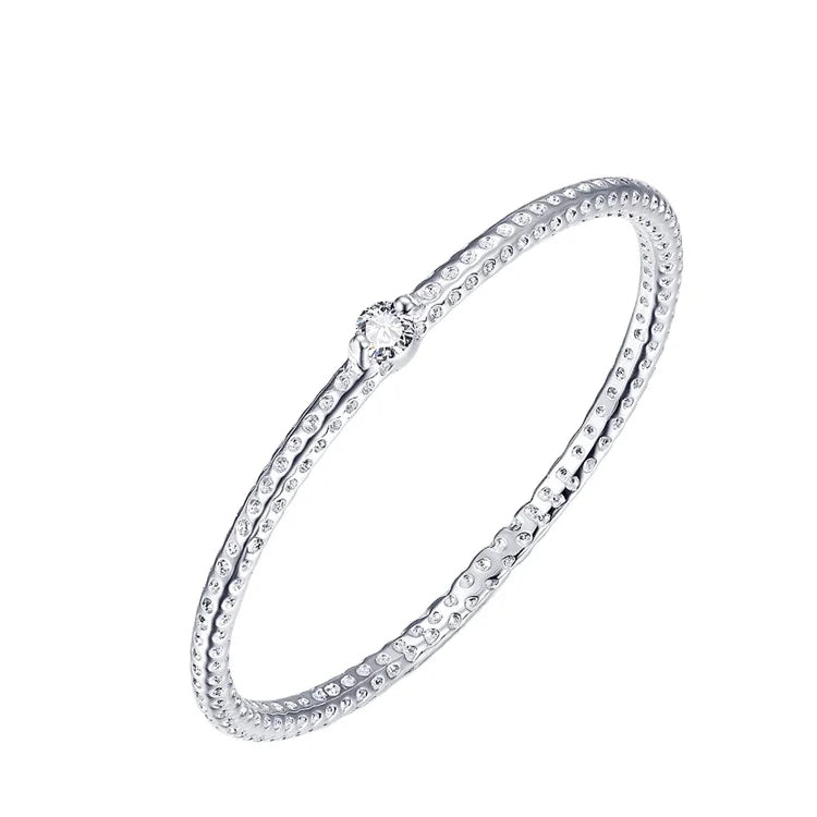 Cheap Wholesale Tiny Cubic Zircon 925 Sterling Silver Ring / Women Fashion Silver Ring Size 5-10