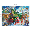Merry Christmas Puzzles for Adults 1000 Pieces Jigsaw Puzzles for Kids Challenging Game Toys Family Decoration Puzzle