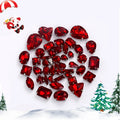 Xichuan Christmas DIY Decoration Random Mixed Shapes Rhinestone With White k Stainless Steel Claw Setting Garment Accessories