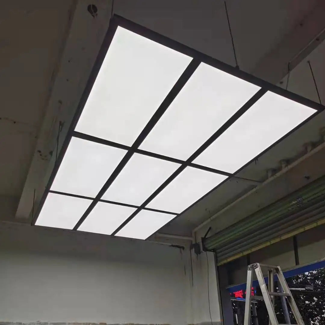 Car Detailing LED Light Panel with Working Logo Printed Detail for Garage Workshops