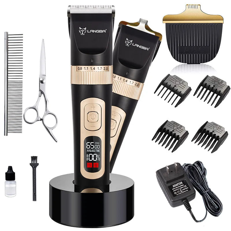 Wholesale Usb Rechargeable Electric Scissors Pet Dog Cat Hair Trimmer Clippers Grooming Pet Shaver for Dogs & Cats