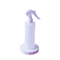 Wholesale 250ml HDPE White Flat Shoulder Trigger Spray Bottle Empty Plastic with Screw Cap and Pump for Liquid Packaging