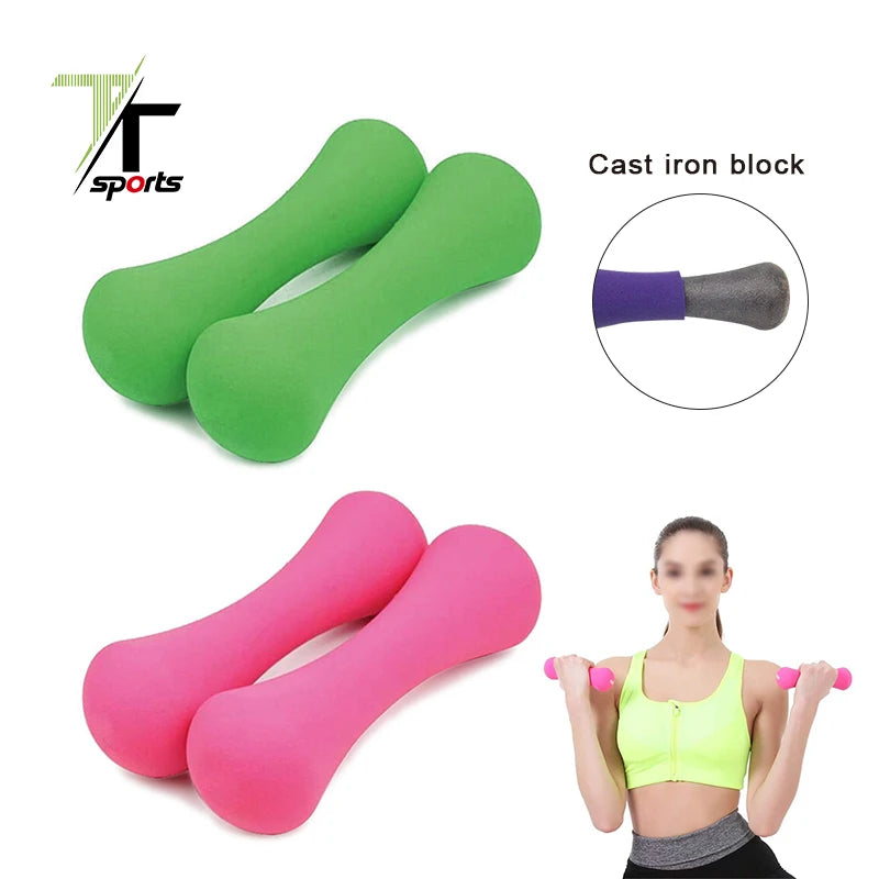 Design Small and Good-looking Vinyl Coated Dumbbell Weights Mancuernas Neoprene Dumbbells