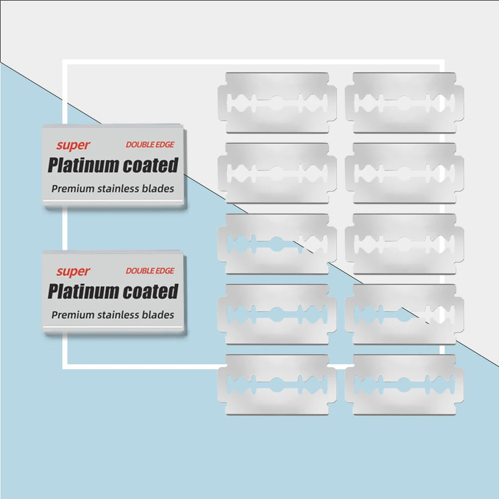 Double Edge Razor Blade Replaceable Classical Shaver Blades 10 Pcs 100 Pcs for Safety Razor