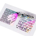 Custom Blue Round UV Logo Pet Vinyl Stickers Bulk Holographic PET Archive Adhesive Prints for Promotions