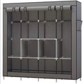 New Fashion DIY Design Blue Flower Bedroom Closet Plastic Wardrobe Cabinets
