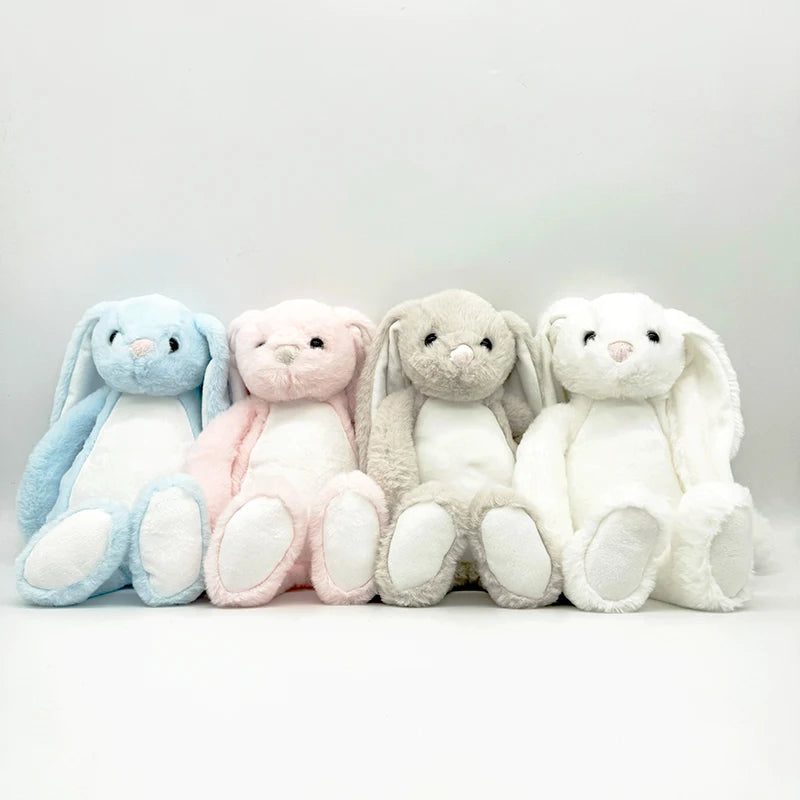 Sublimation 30cm Bunny Plush Long Ears Easter Bunny Plush Heat Transfer Easter Bunny Toy Gift
