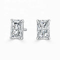 Luxury Designer Solid Gold Fine Jewelry Christmas Gift Radiant Diamonds Earrings for Women