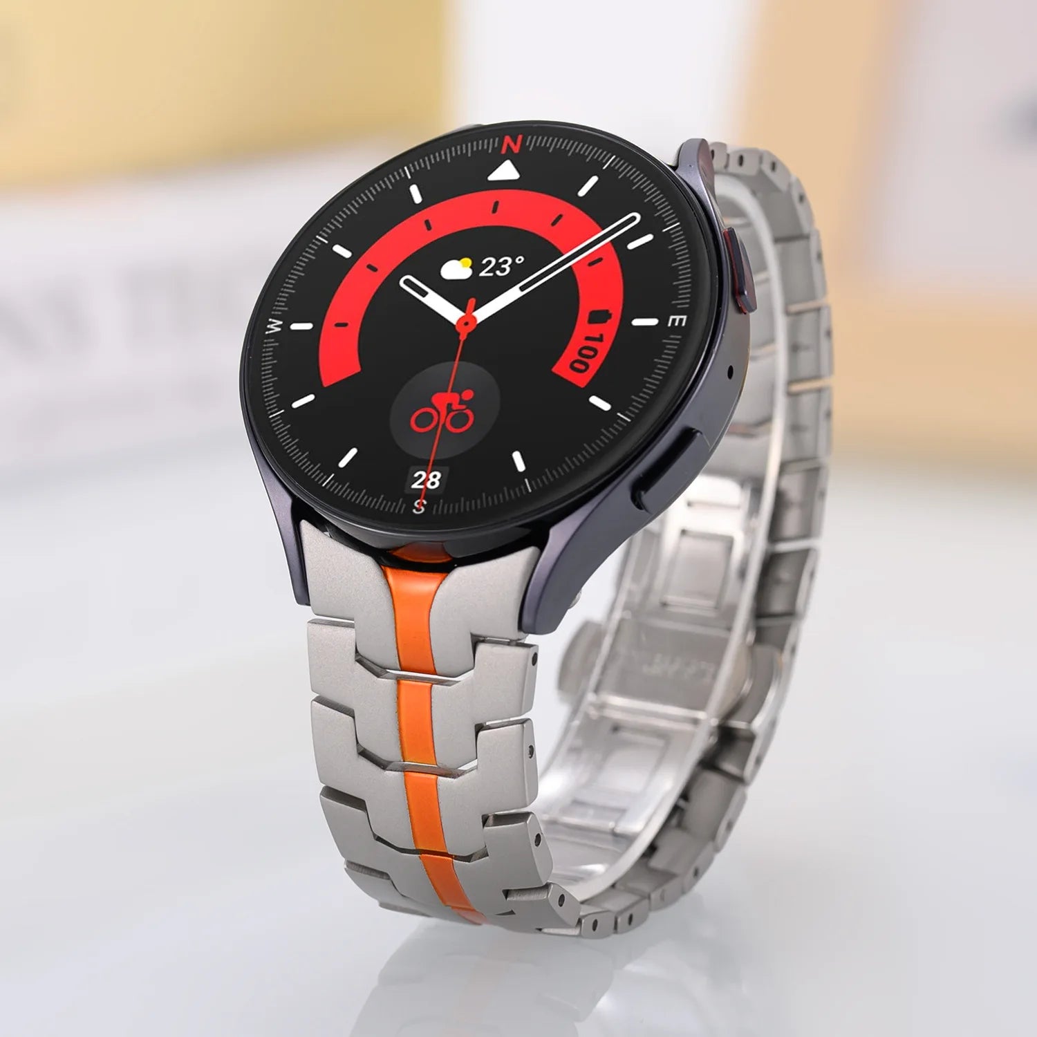 ShanHai No Gaps Stainless Steel Strap for Samsung Galaxy Watch 6 Classic 43 47 5Pro 45mm 6/5/4 40 44 42 46 Curved End Metal Band