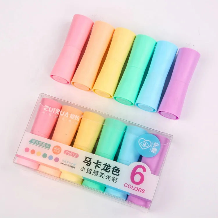 Creative Student Stationery Shaped Color Highlighter Pen Set Marker Water  Pen Oblique Tip Signature Writing Pen Gel