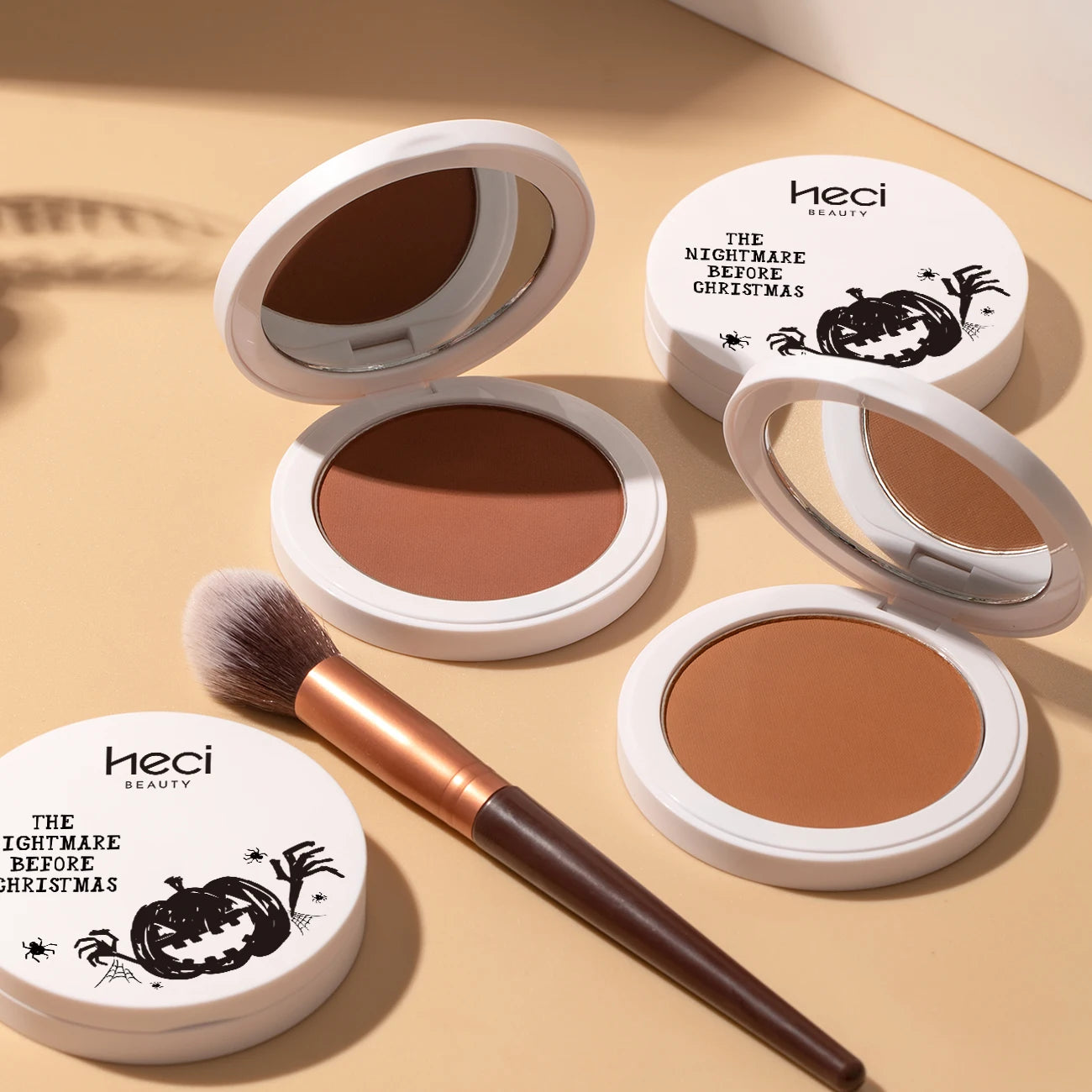 Wholesale High Quality Single Pressed Powder Bronzer & Highlighters Palette Silky Smooth Vegan Matte Private Label Contour