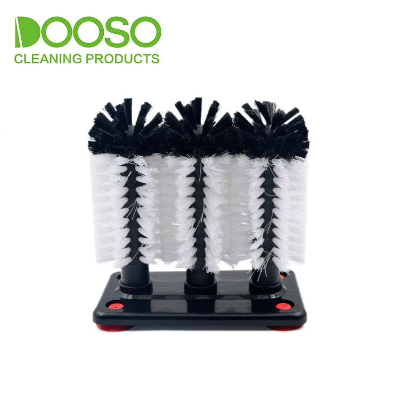 DOOSO Water Bottle Cleaning Brush Glass Cup Washer with Suction Base Head Brush for Bar Kitchen Sink Home Tools Multifunctional