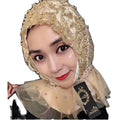 New Design Muslin Scarf New Ladies' Pullover Hat Muslim Head Wrap Turban Hat Summer Convenience Style