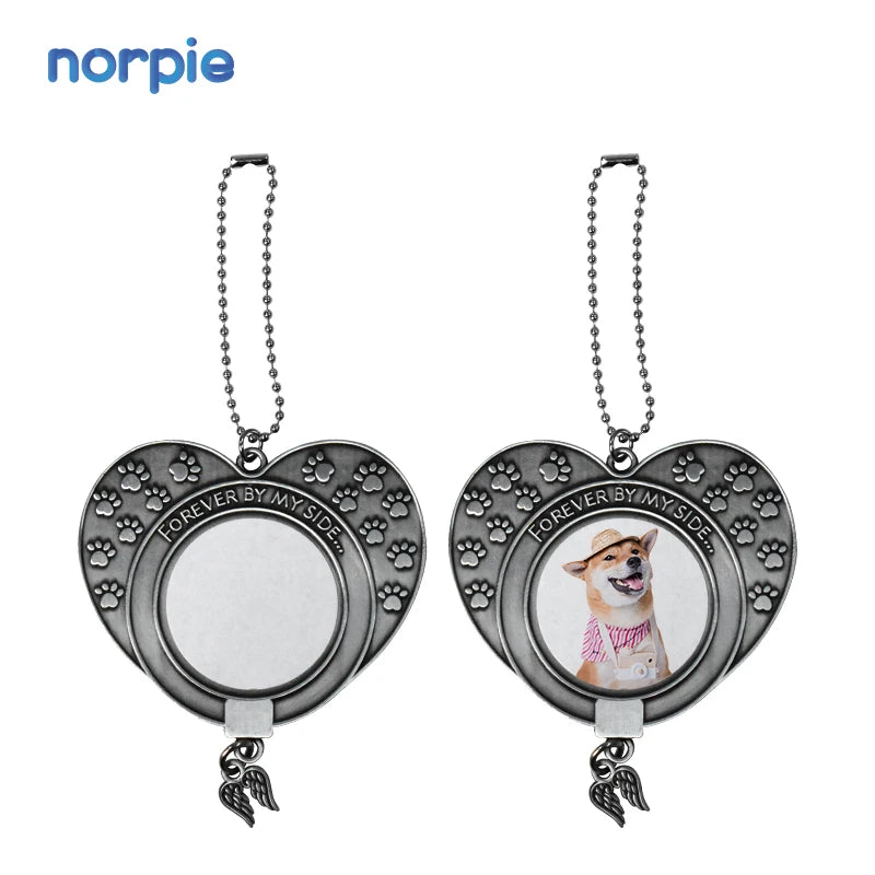 Sublimation Pet Memorial Heart Ornaments
