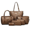 Famous Brands 2025 Tote Designer Handbags Sets 6pcs Ladies Handbags Women Bags Pu