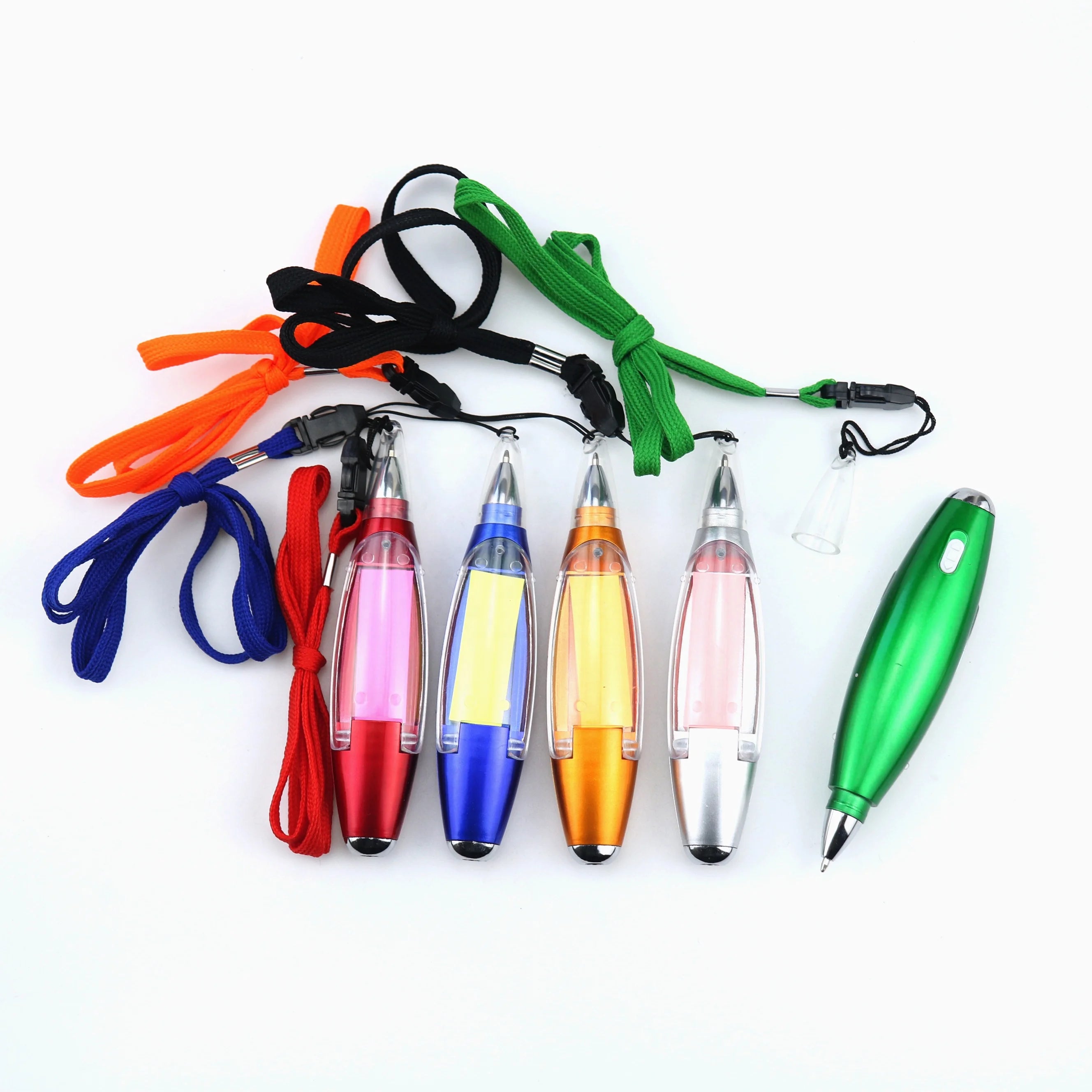 Office Supply Multifunctional Custom logo Sticky Notes Led Light with Anti-lost Lanyard