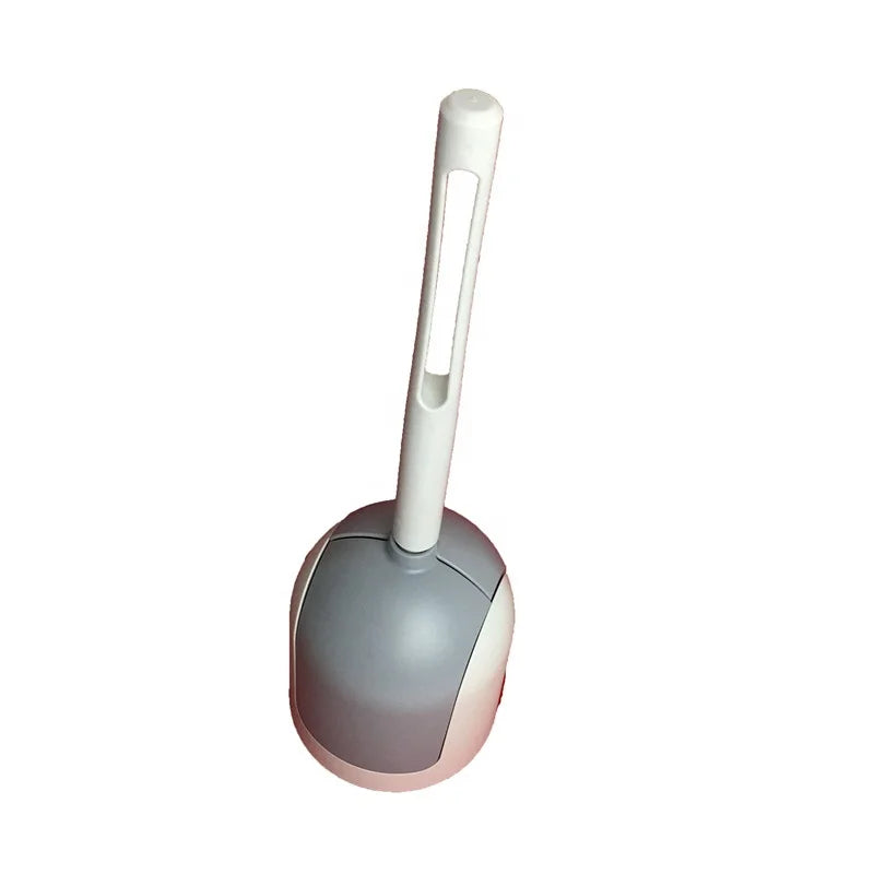 Wall Hanging Long Handle Plastic WC Bath Toilet Brush With Toilet Brush Holder