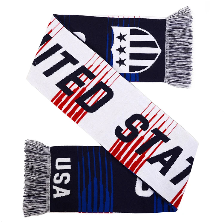 Personalized Promotional Custom Design Colorful Printed Sport Team Club Support Scarves Soccer Football Fans Scarf